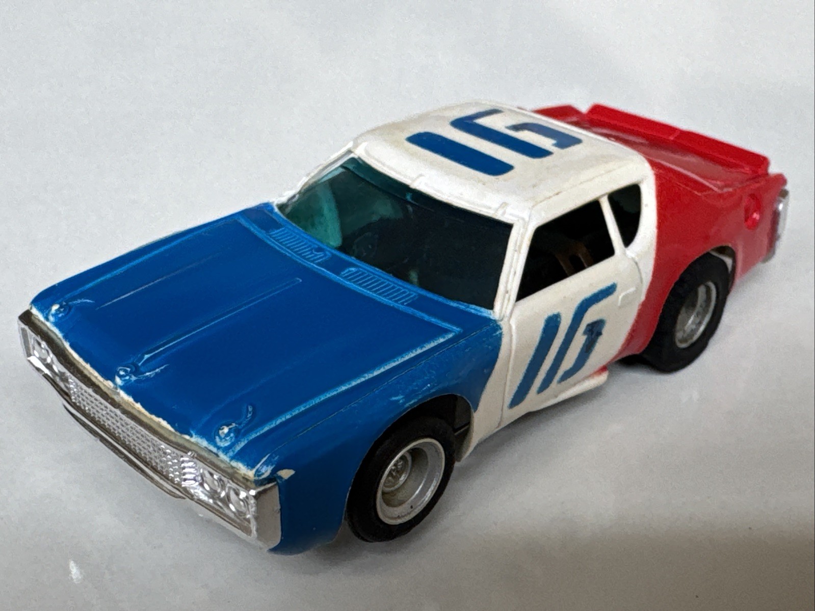 Aurora/AFX AMC Matador Stock Car #16 HO Slot Car RED/WHITE/BLUE