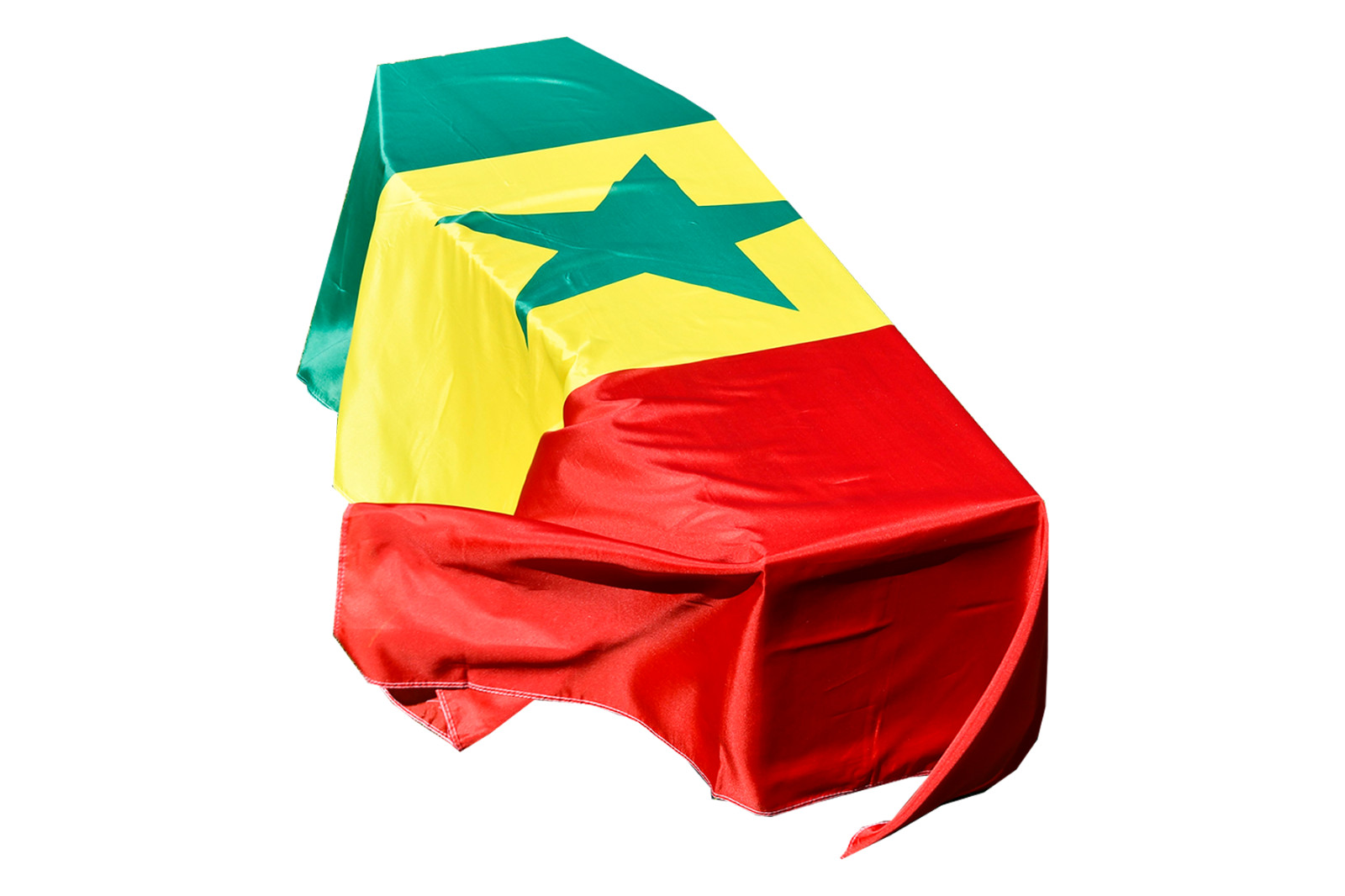 Senegal Flag Coffin Drape - Quick Dispatch