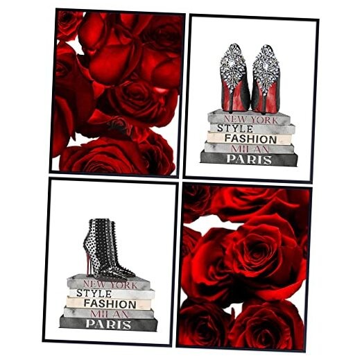 Designer Wall Art & Decor - Glam Living room Wall Decor - High Fashion 8x10