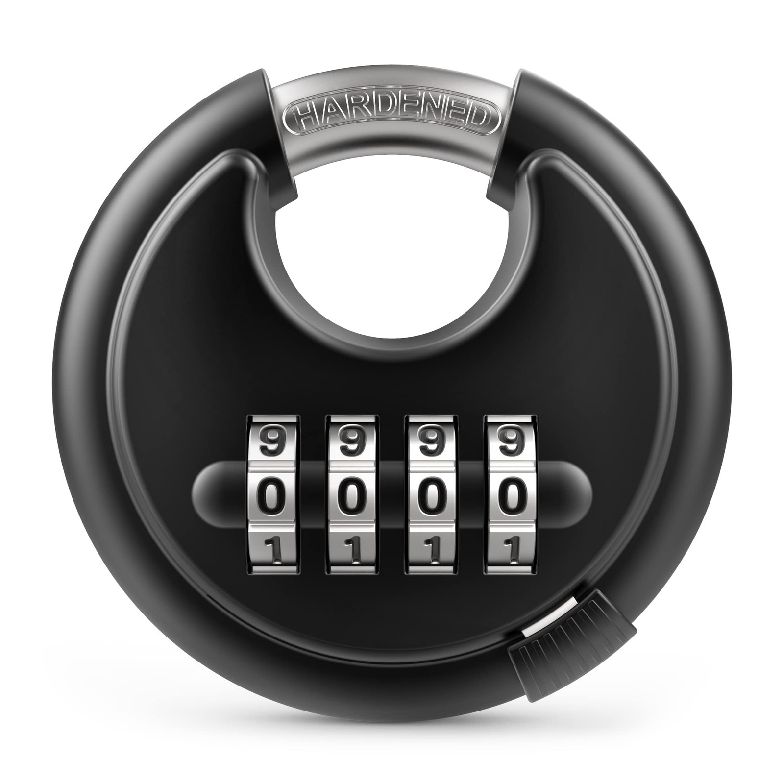 Combination Lock, 4 Digit Padlock with Hardened Steel Shackle, Keyless Heavy ...