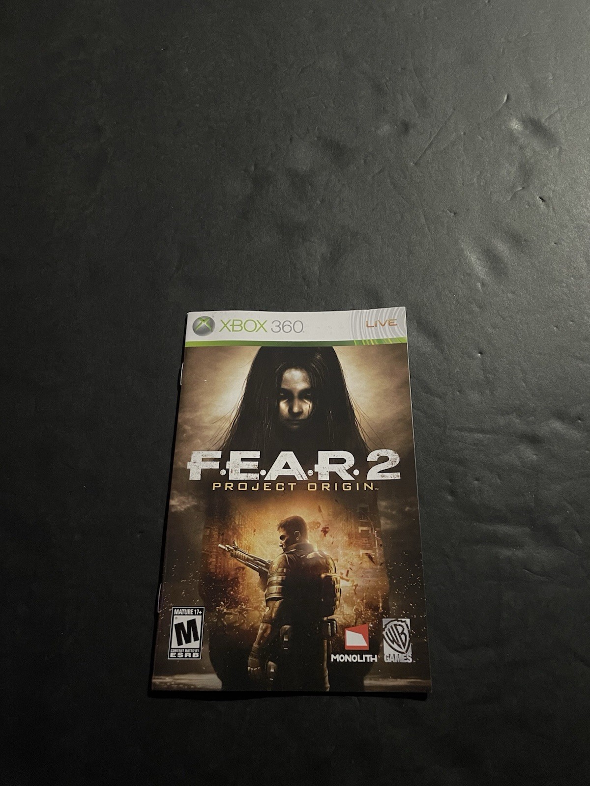 fear 2 project origin xbox 360 Manual Only