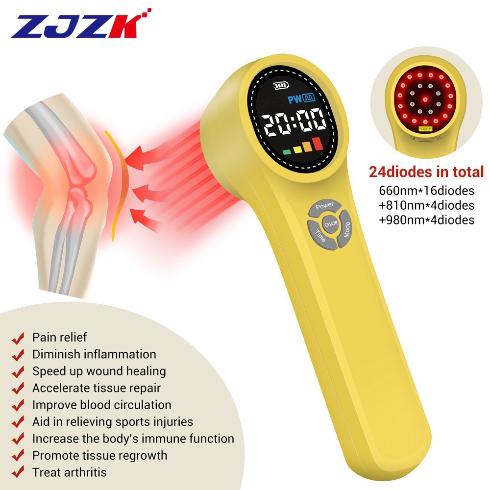 Medical Grade Cold Laser Treatment Device for Knees Pain Relief Injury Recovery