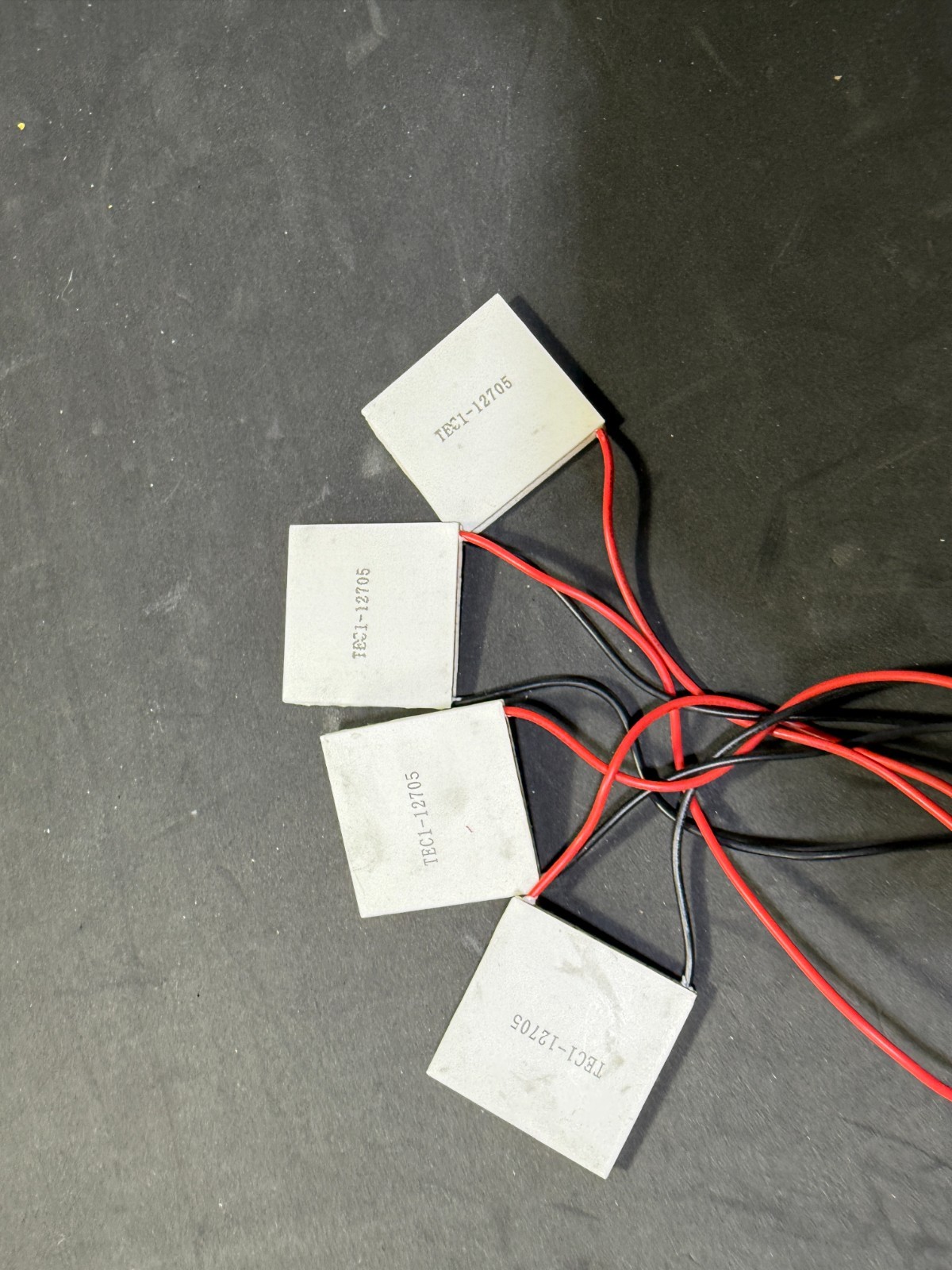 5PCS TEC1-12705 Thermoelectric Cooler, 12V 50W, 40x40mm, Peltier Plate Module