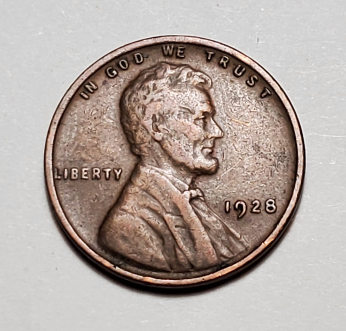 1928 P LINCOLN WHEAT PENNY #P3496