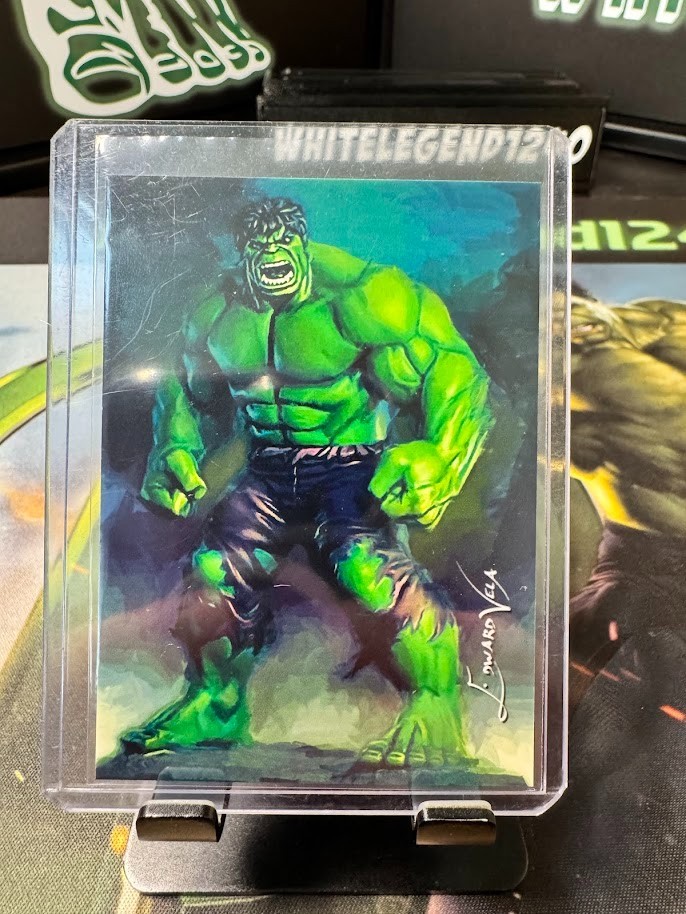 2016 THE HULK  # 10 ORIGINAL PRINT 8/9 ART SKETCH CARD ARTIST SIGNED