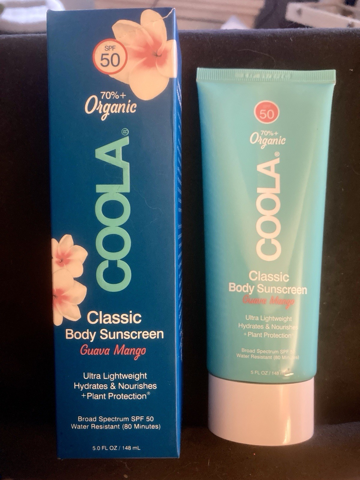 COOLA Organic Classic Body Sunscreen Guava Mango Ultra Lightweight 5 Oz SPF 50