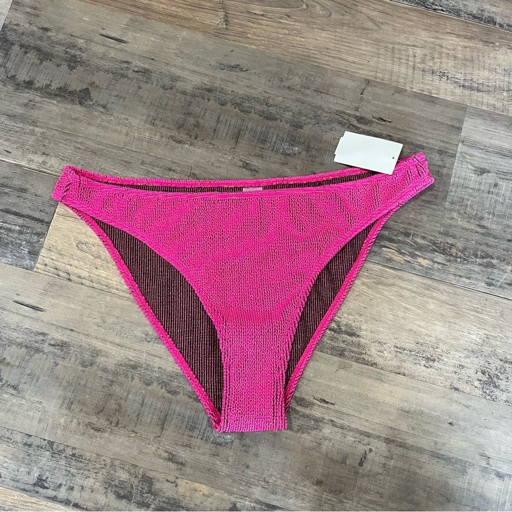 Good American Women Always Fits Good Waist Cheeky Bikini Bottom Pink