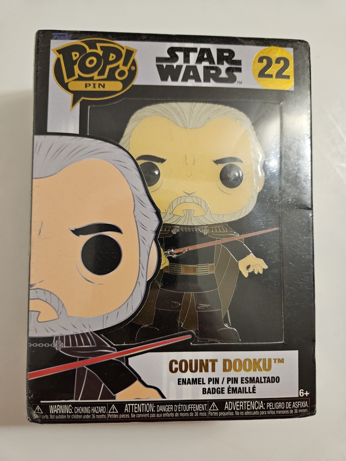 New Funko POP Enamel PIN  Star Wars COUNT DOOKU Disney SEALED