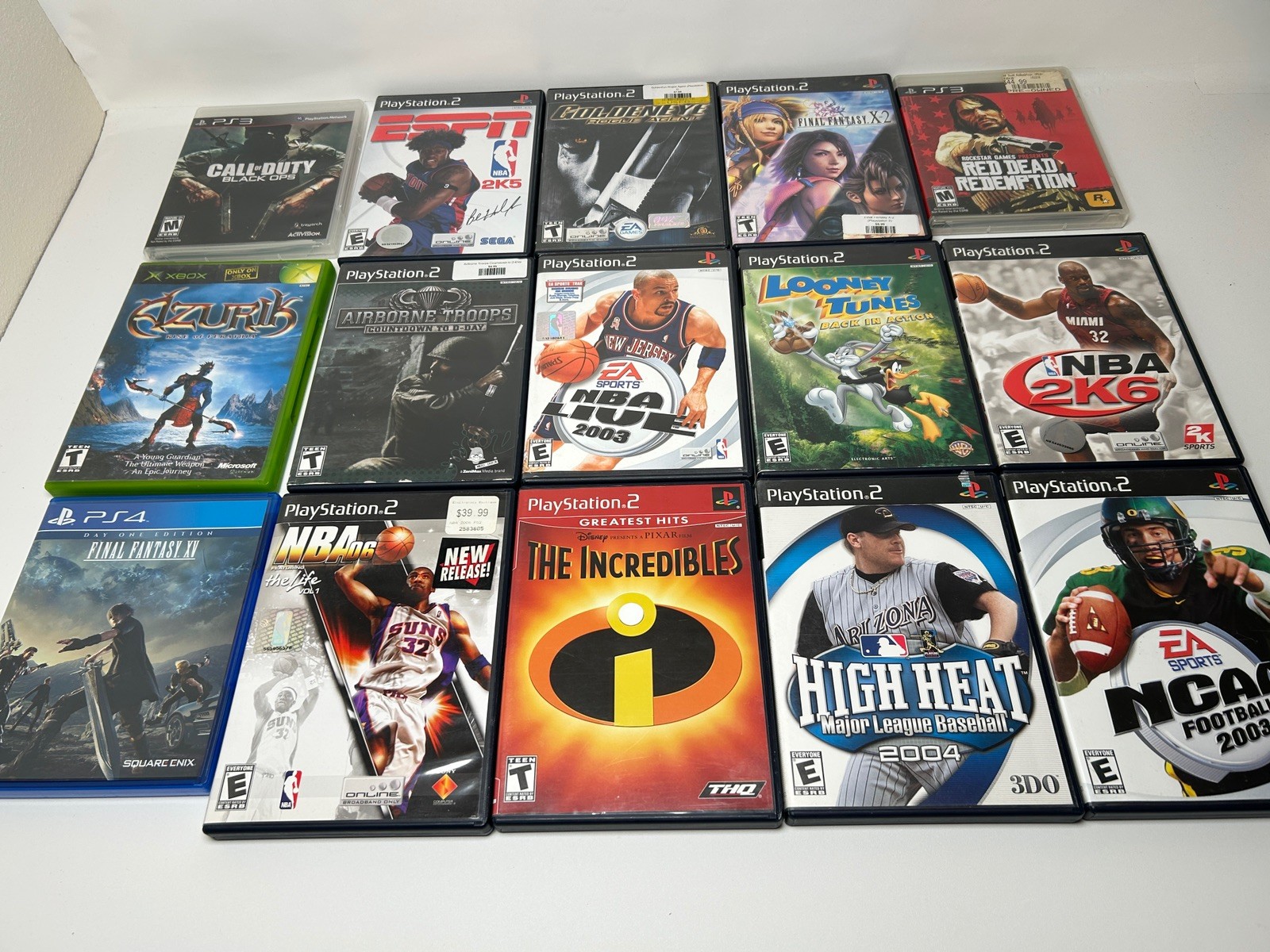 15 Video Game Reseller Lot - PS4, PS3, PS2, Xbox Wholesale Bundle - Fast Ship!