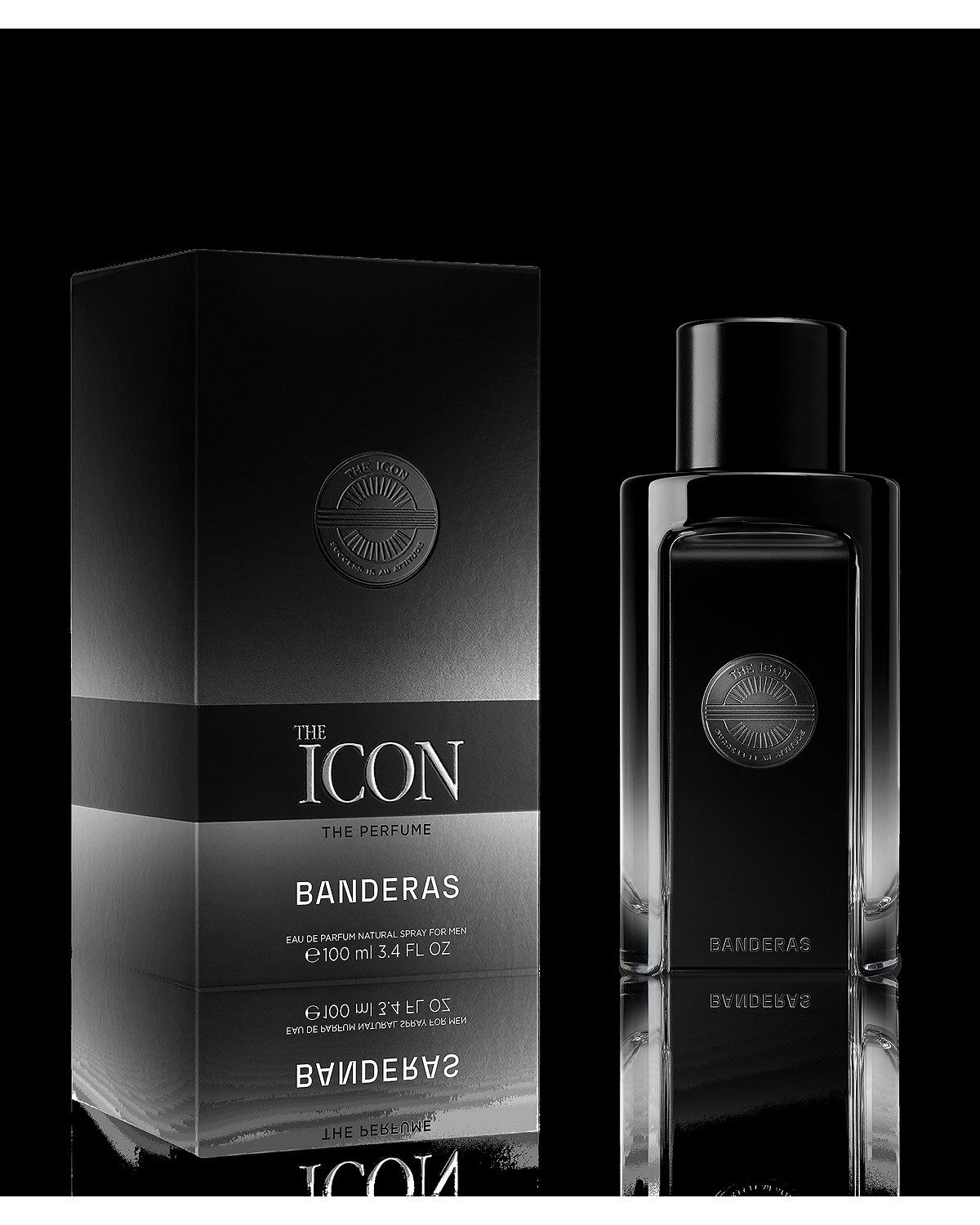 [Black] Banderas-Perfumes The Icon EDP Spray 3.4Oz / 100ml|20791