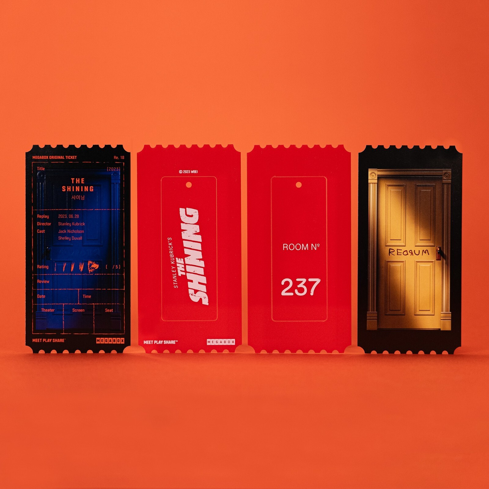 The Shining (1980) korea Megabox Original Limited movie ticket D/S set