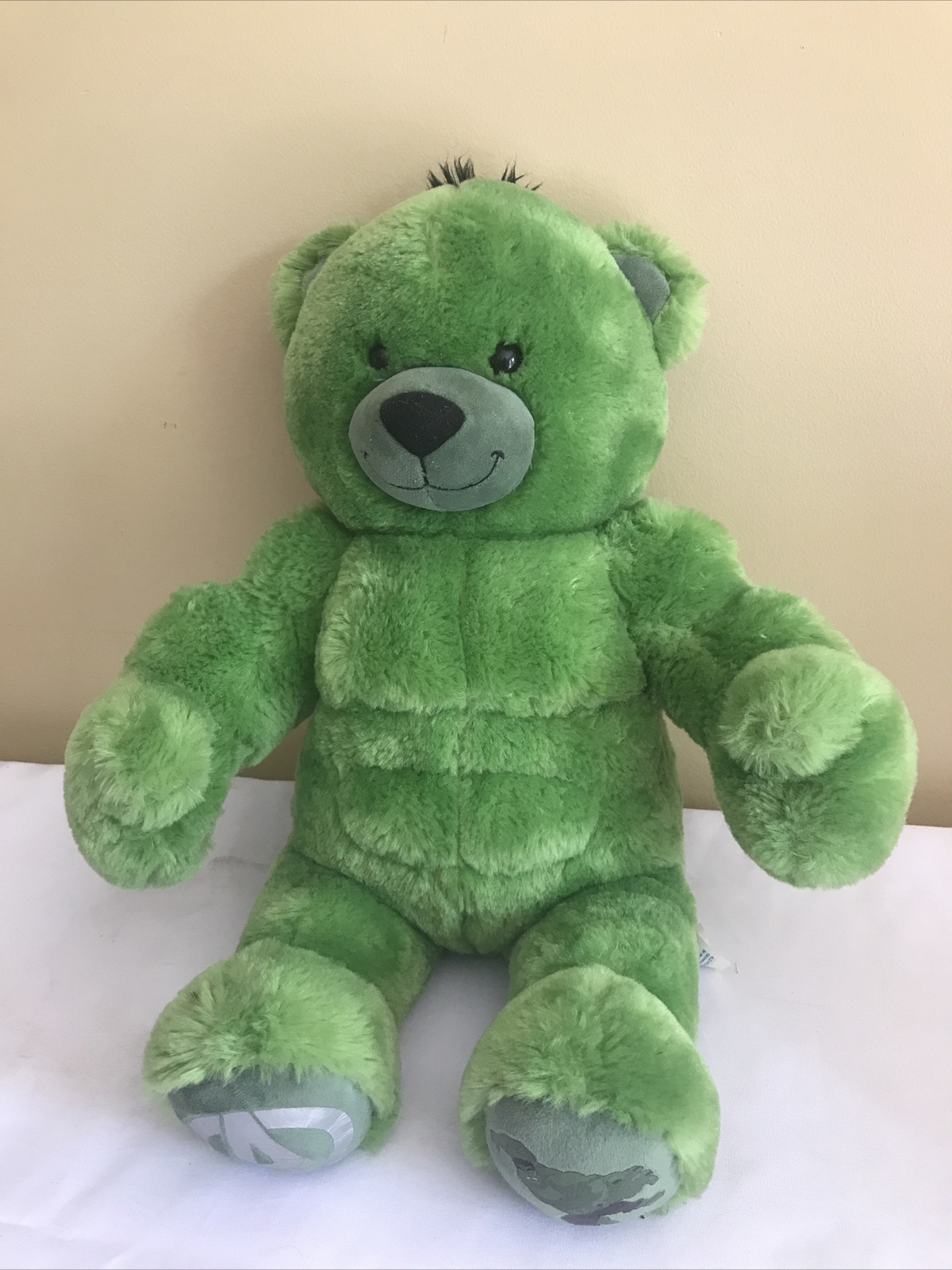 Build A Bear Workshop BABW Avengers Teddy Bear Hulk Green Marvel Plush