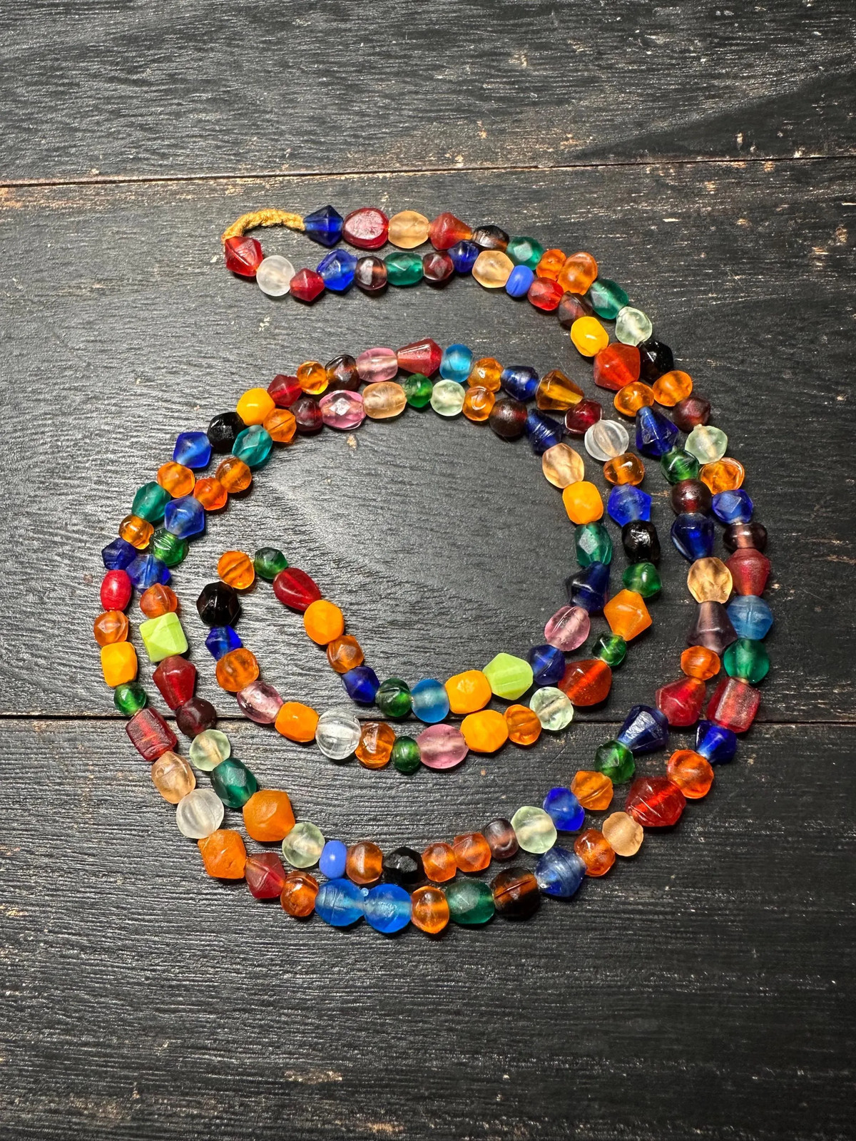 Vintage style Mix Assorted Shapes and multicolor glass beads from Nepal