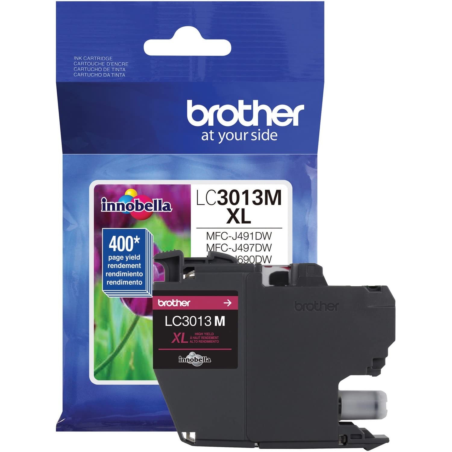Cartridge Ink High Yield Up To 400 Pages Brother Magenta LC3013M Printer Single