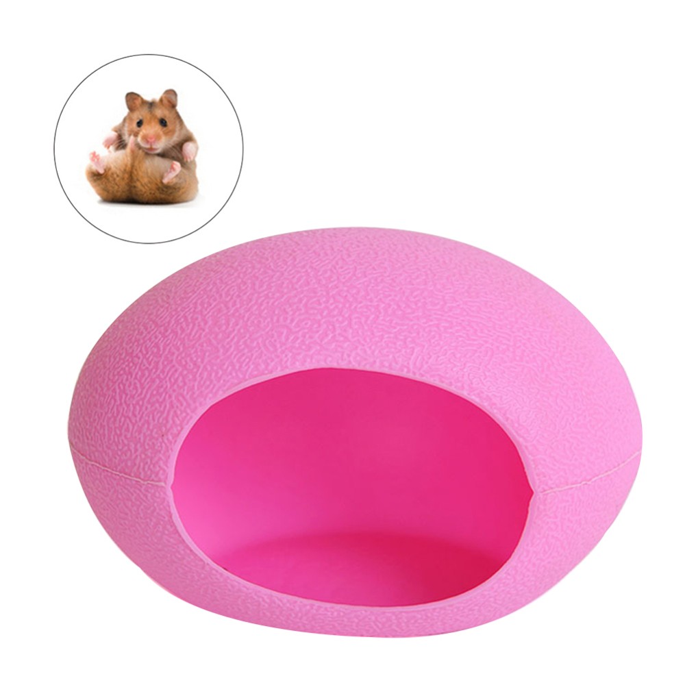 Mini Hamster Mice Pet House Bedroom Egg Nest Cottage Warm Home Toy