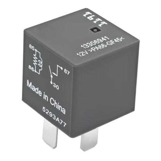 Relay 13306941, 12VDC 30A 4-Pin Multi-Purpose Relay - Compatible with GM 