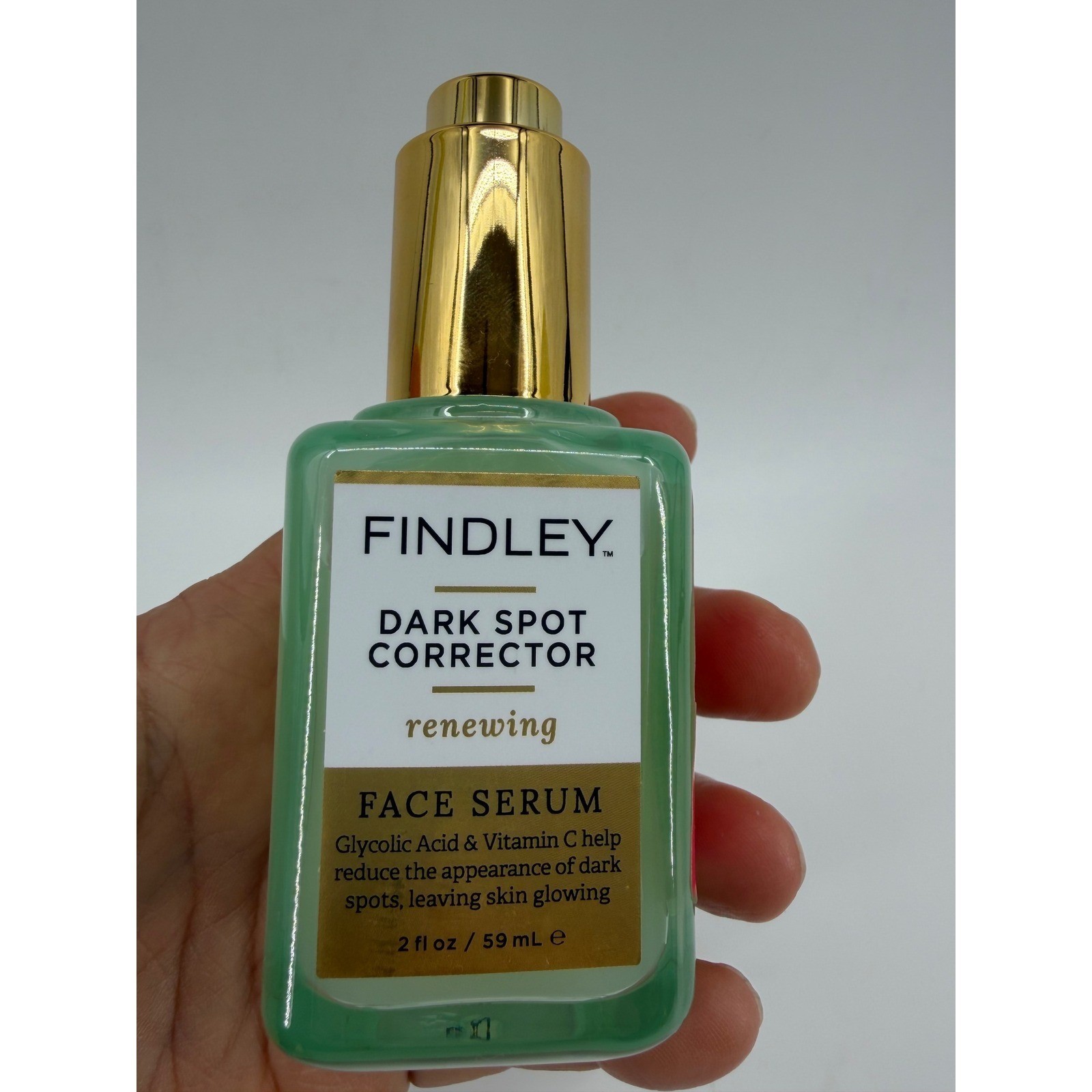 Findley Dark Spot Corrector Renewing Face Serum Glycolic Acid Vitamin C 2oz 59ml