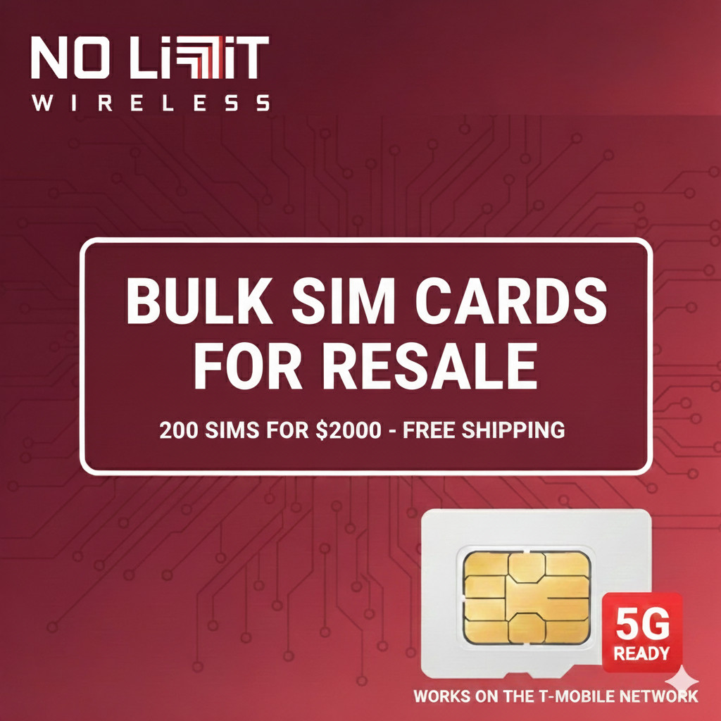 Lot of 200 Bulk SIM Card Starter Kits - T-Mobile Network - 5G LTE - Wholesale