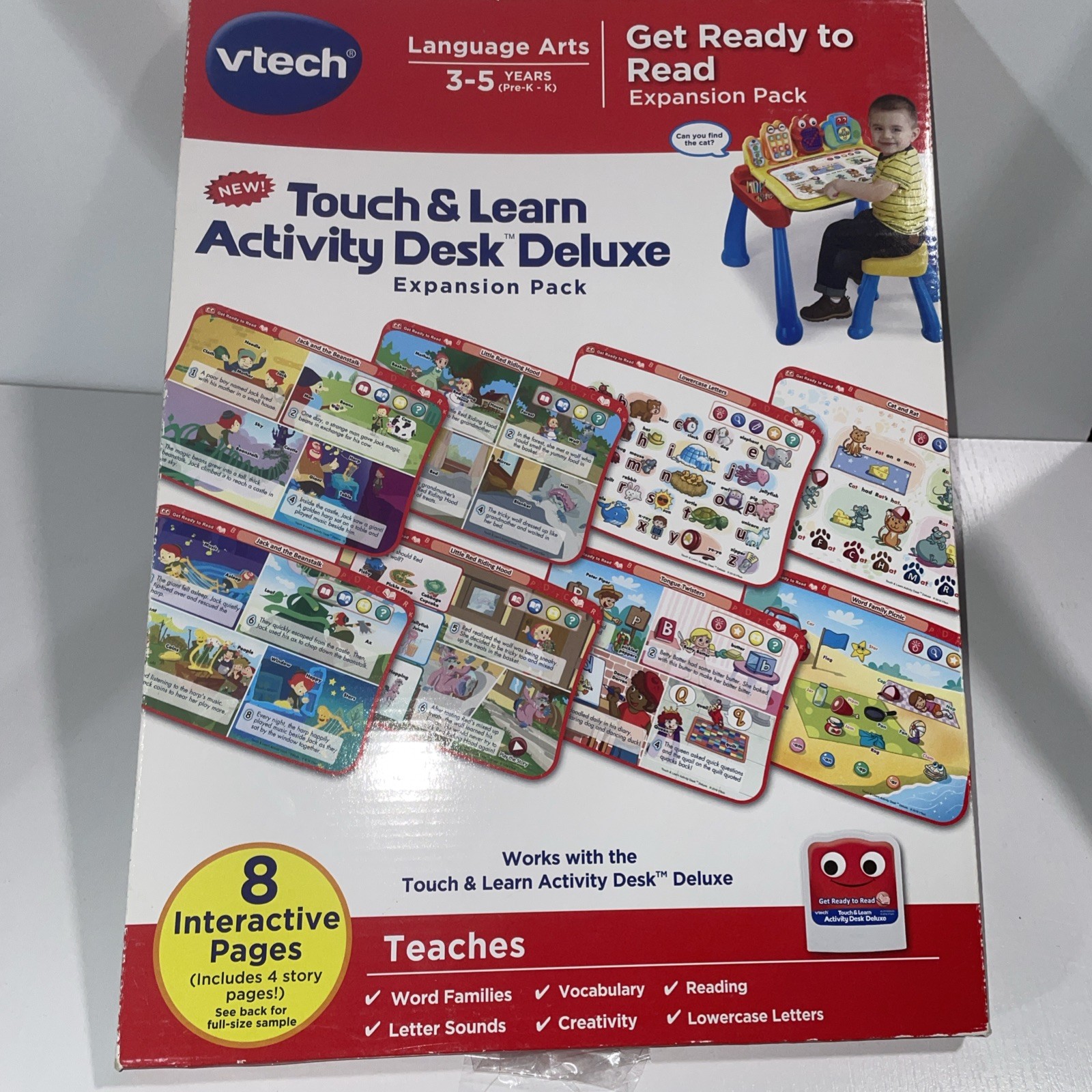 F52 VTech Touch & Learn Activity Desk Get Ready To Read Ages 3-5 Pre K-K