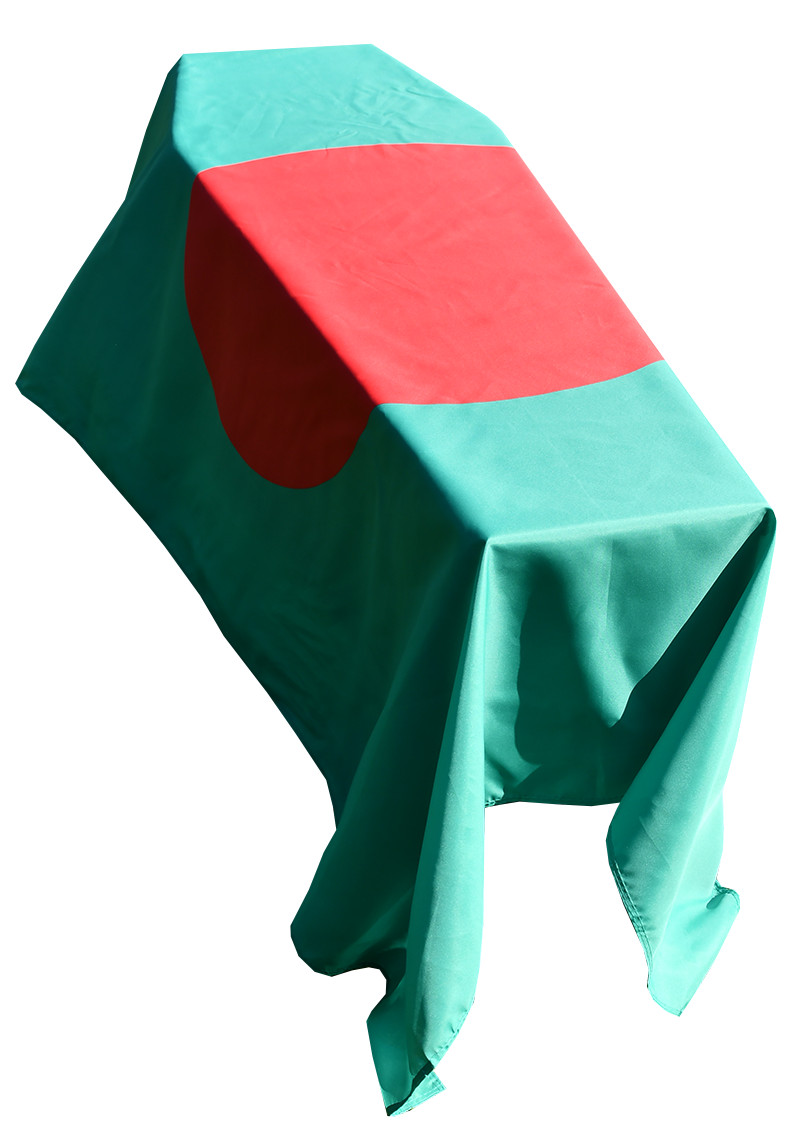 Bangladesh Flag Coffin Drape - Quick Dispatch