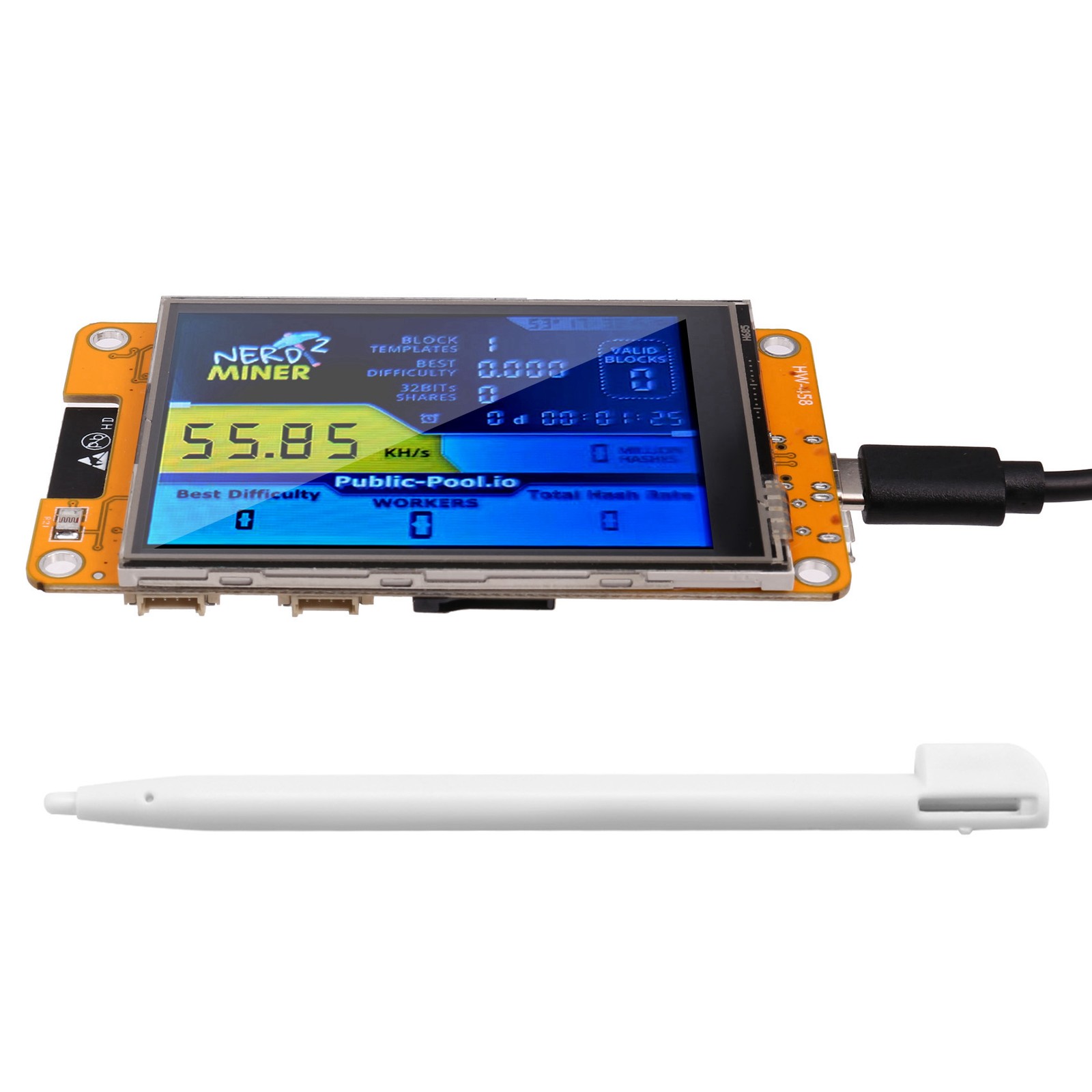  2 Miner 55-60KH/S  Lottery  Miner 2.8 Inch Display Bitcoin  Miner  Nerd4286