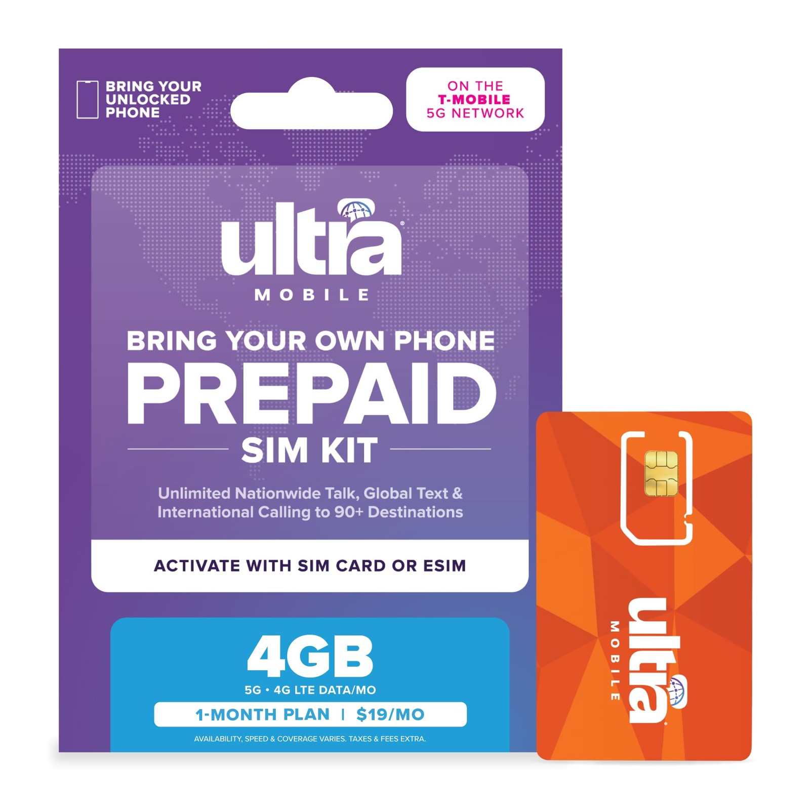 $19/mo. Prepaid Phone Plan with Unlimited Talk, Text and 4GB of 5G • 4G LTE D...