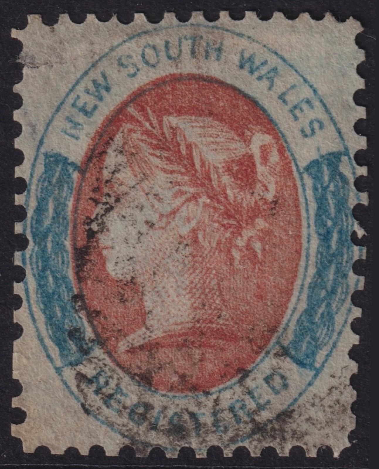 NEW SOUTH WALES, 1860- SG# ? - USED - SMALL TEAR