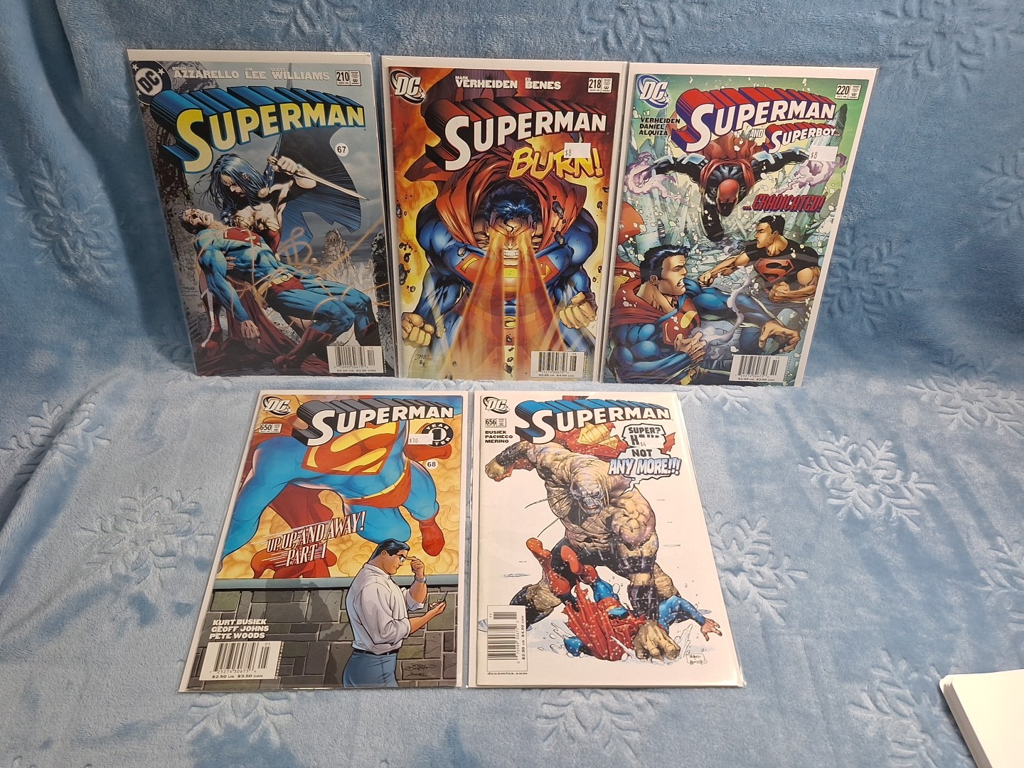 Superman DC Comics Newsstands Lot Of 5