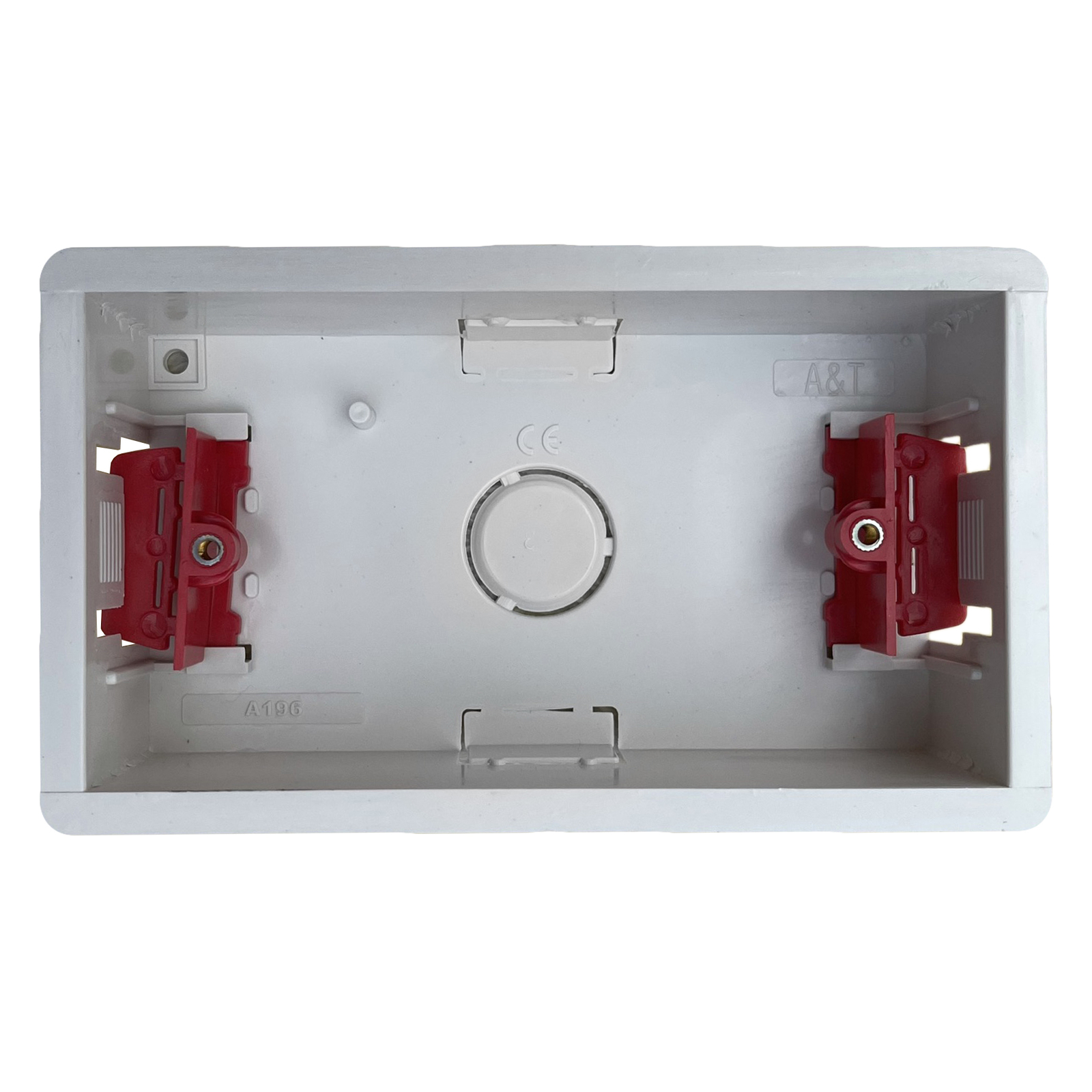 Pack of Dry Lining Electrical Pattress Back Box 2 Gang 35mm Deep Wall Socket