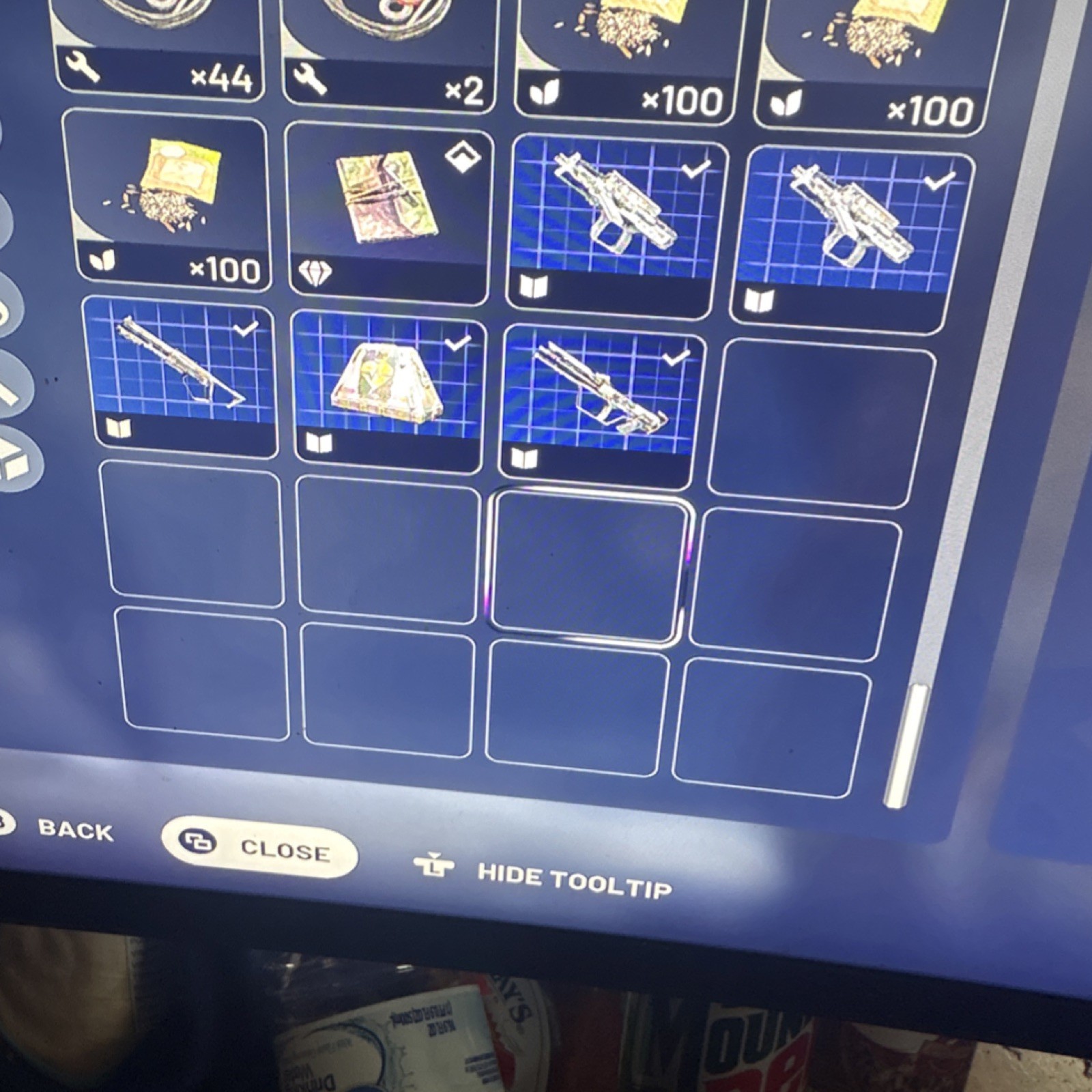 In-Game Inventory with Weapons and Items Asset