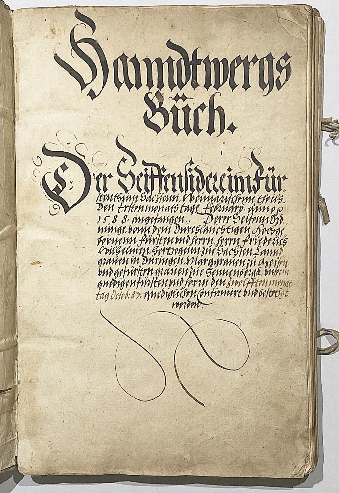 Guild Book Soap Makers Sachsen-Weimar Thuringia Manuscript Guild 1588-1654