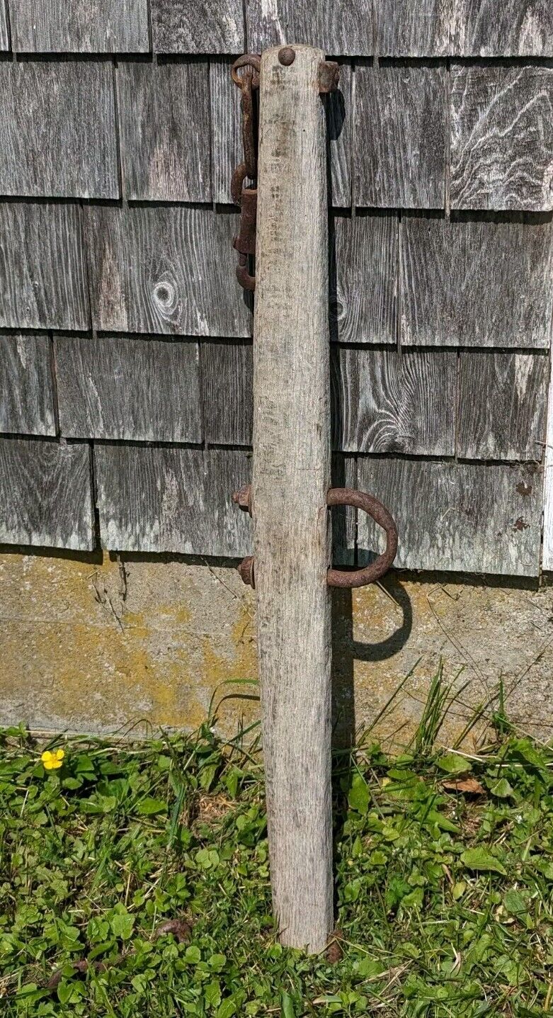 Hand Made Antique Original OX YOKE 36” Farm Decor Aged Wood Rust