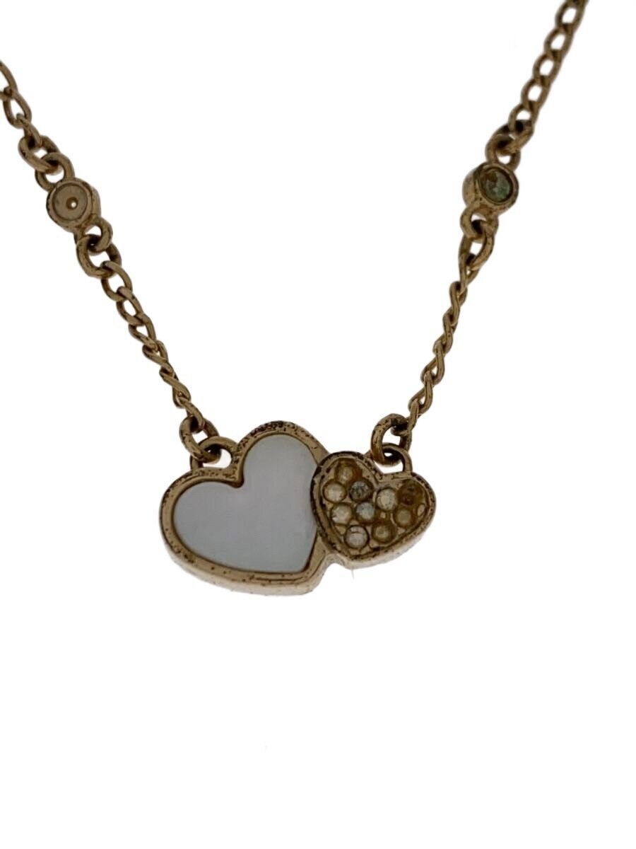 Christian Dior Necklace Heart With Top Ladies M1k65