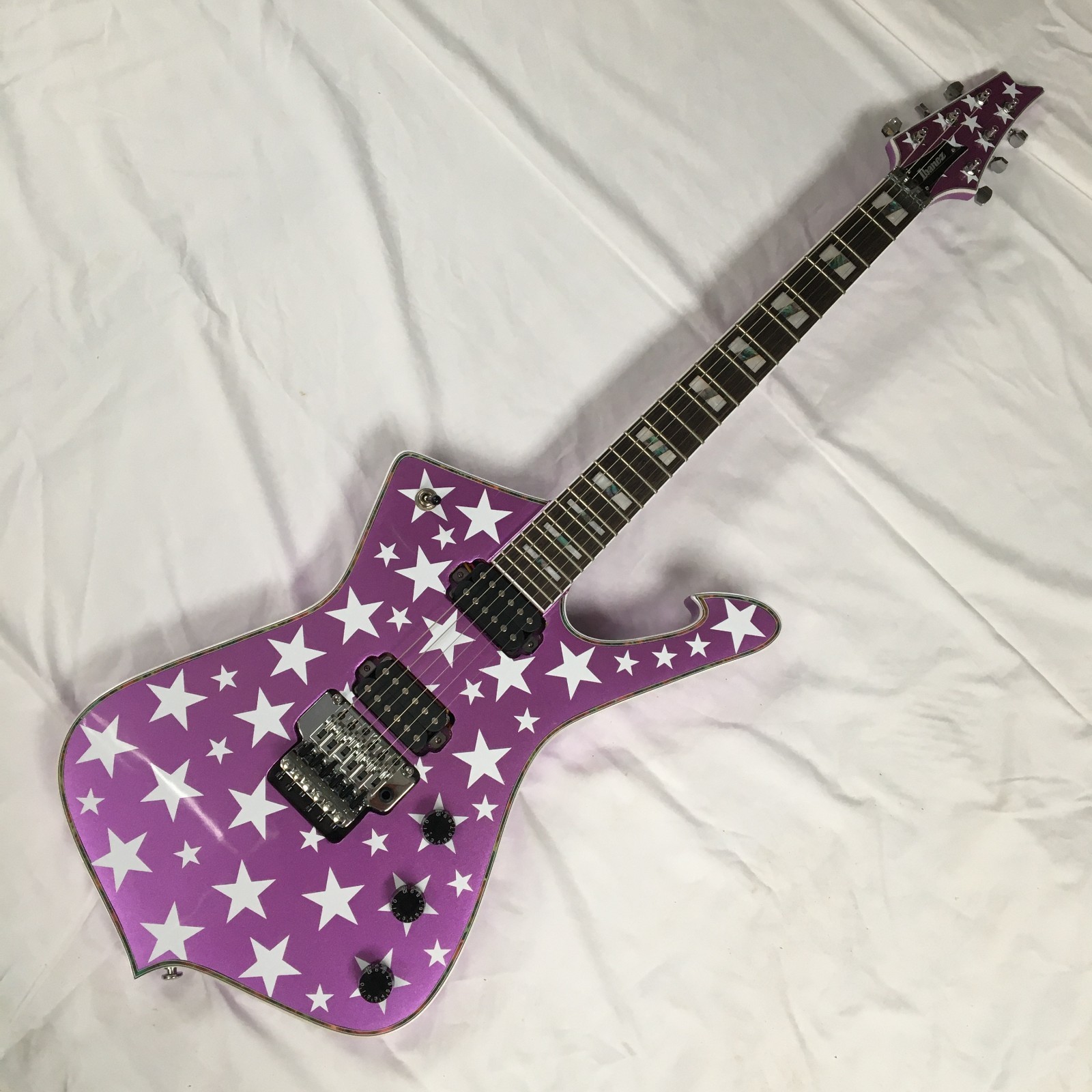 Purple Iceman ELECTRIC Guitar Fingerboard Rosewood Iban-Free Ship