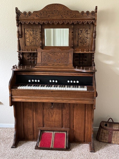 vintage pump organ antique
