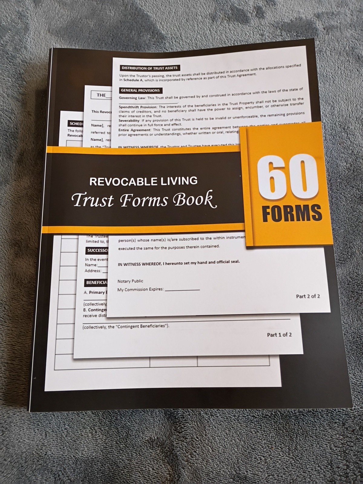 Revocable Living Trust Forms Book: Estate Planning Doc to Avoid Probate, Protect
