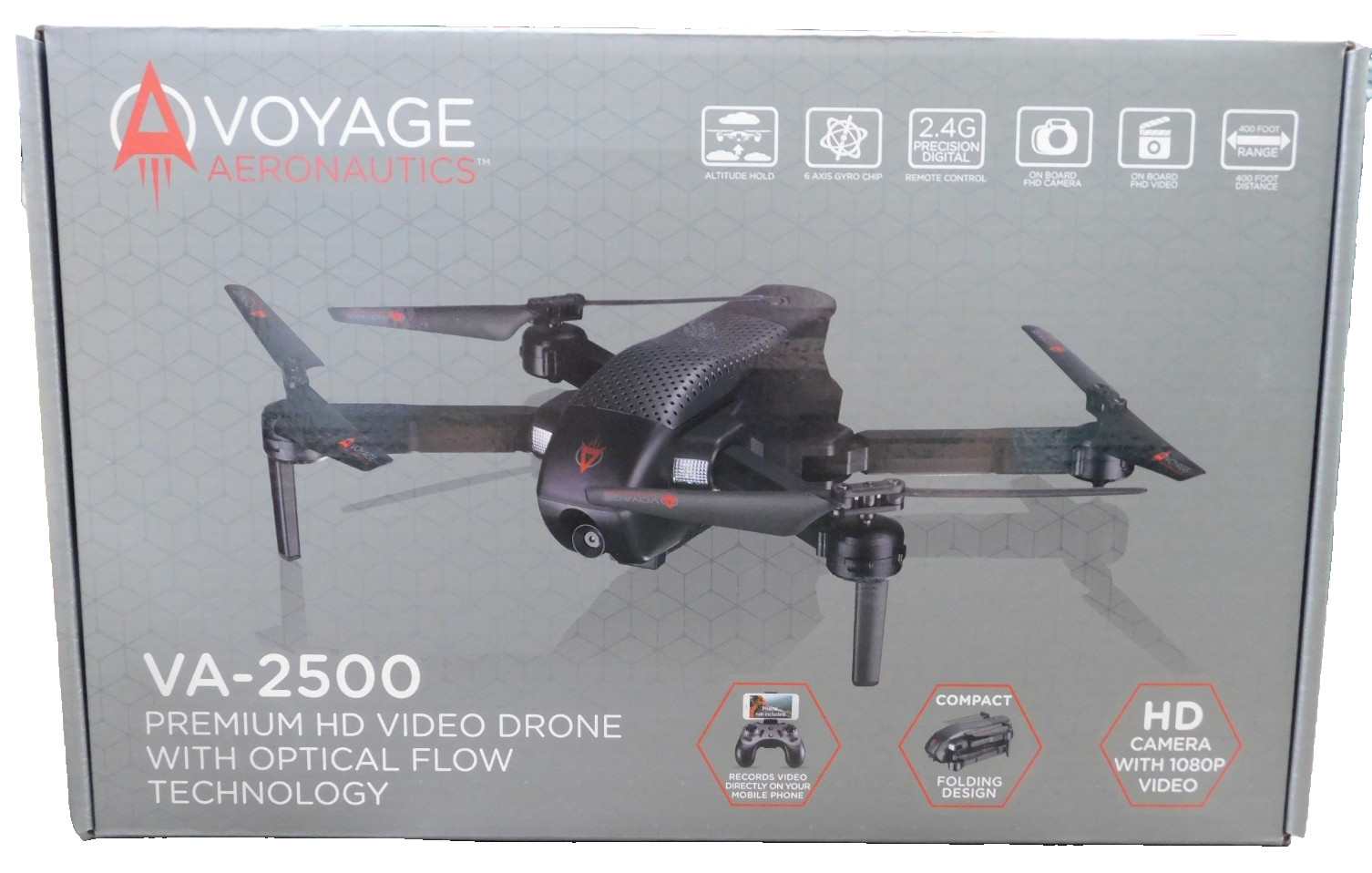 Voyage Aeronautics VA-2500 Premium HD Video Drone w/Optical Flow Tech