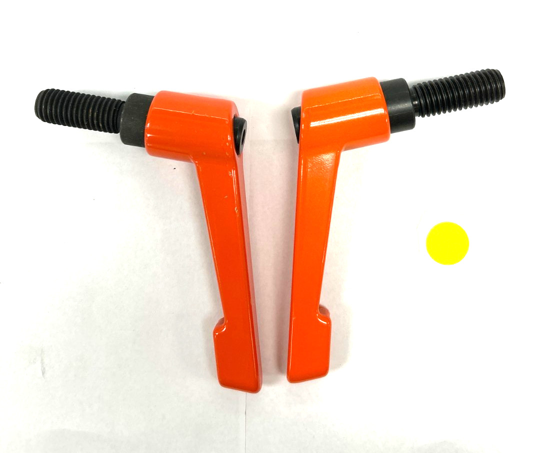 KIPP ADJUSTABLE HANDLE: ZINC w/ STEEL M8 THREAD