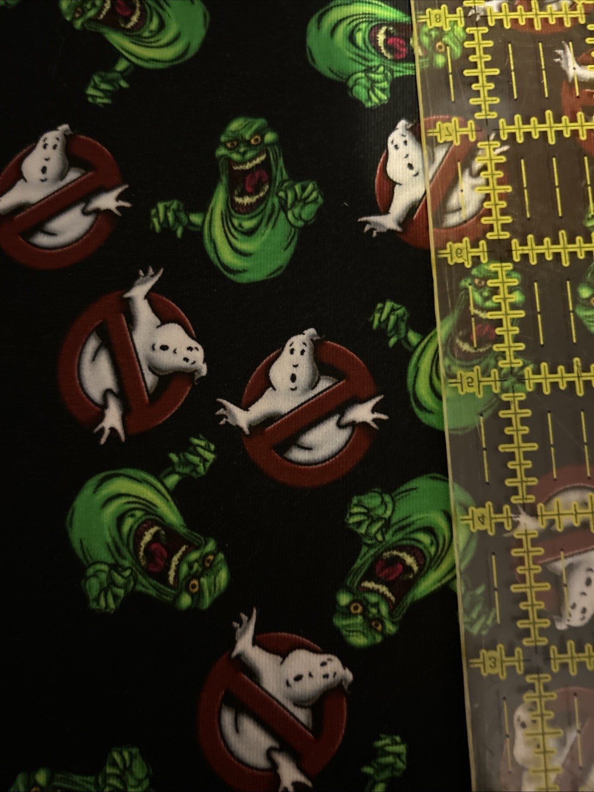 Custom Tumbler Cut Cotton Spandex 9x14” Green Ghost & Logo Inspired #54