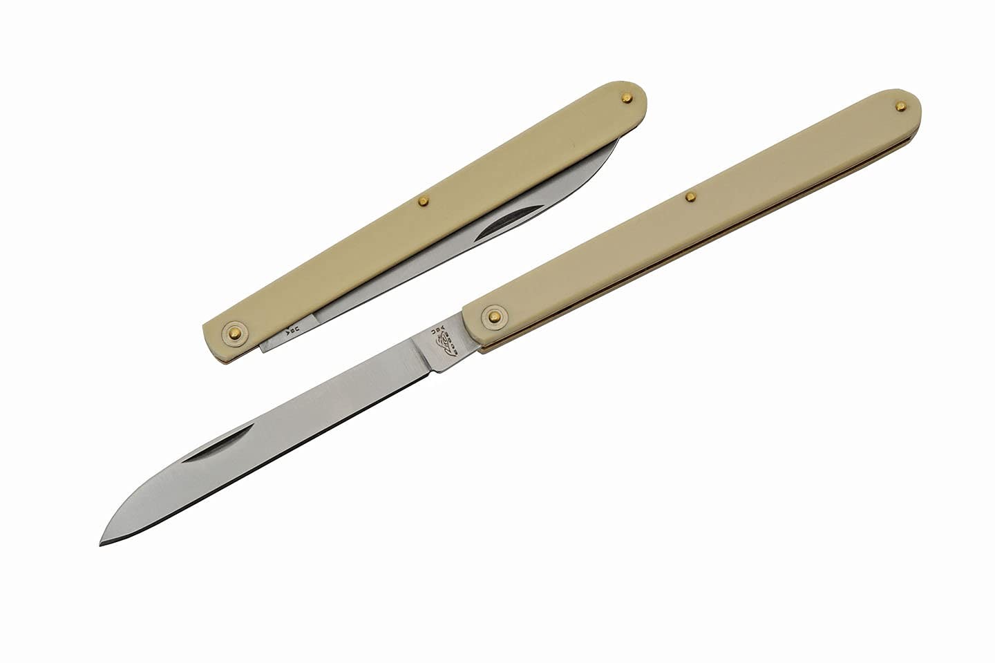 8.5" Yellow Handle Drop Point Harvest Folding Fruit Knife yellow