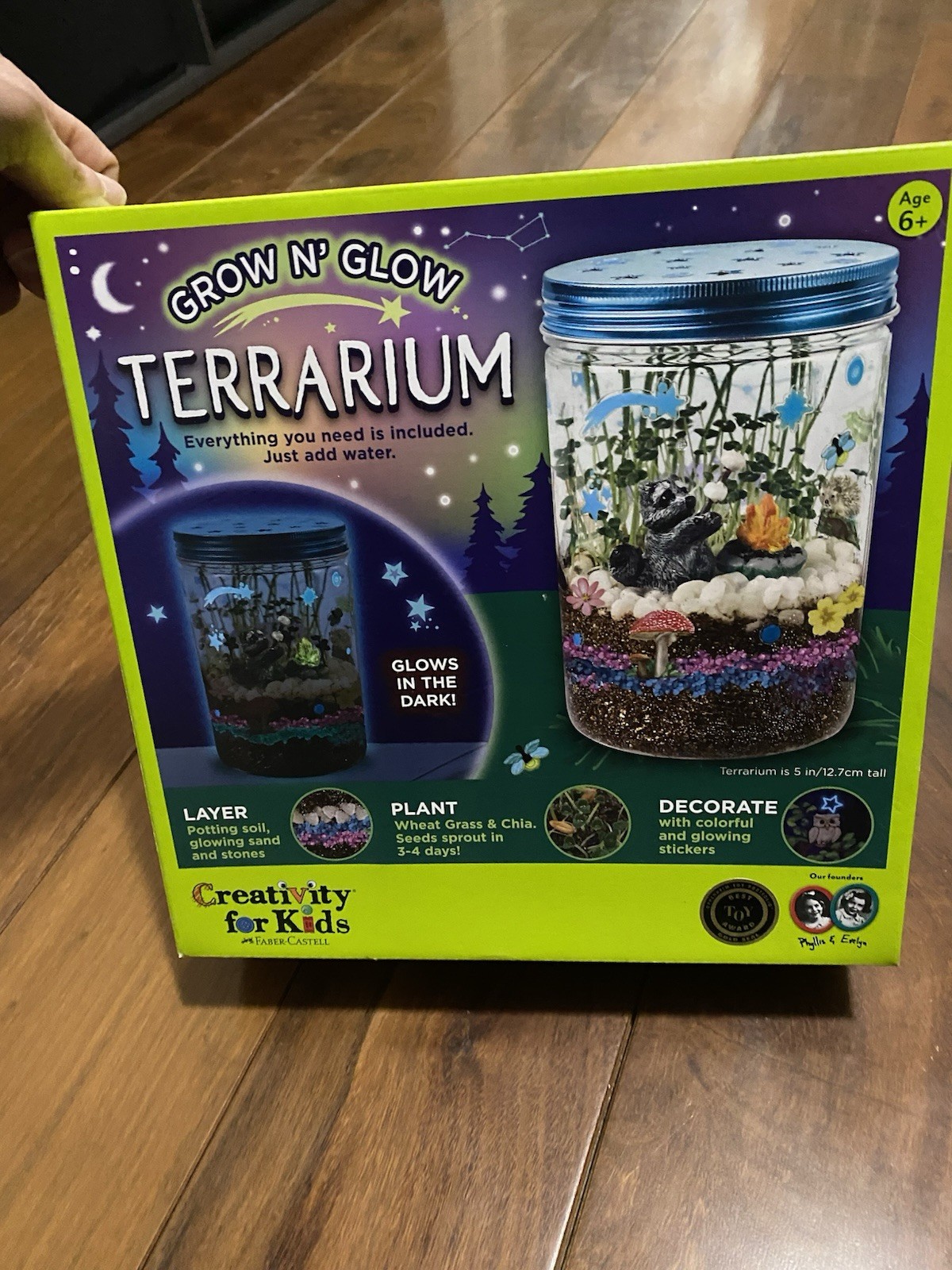 Grow 'N Glow Terrarium Kit - Educational Kids Science Kit Creativity For Kids