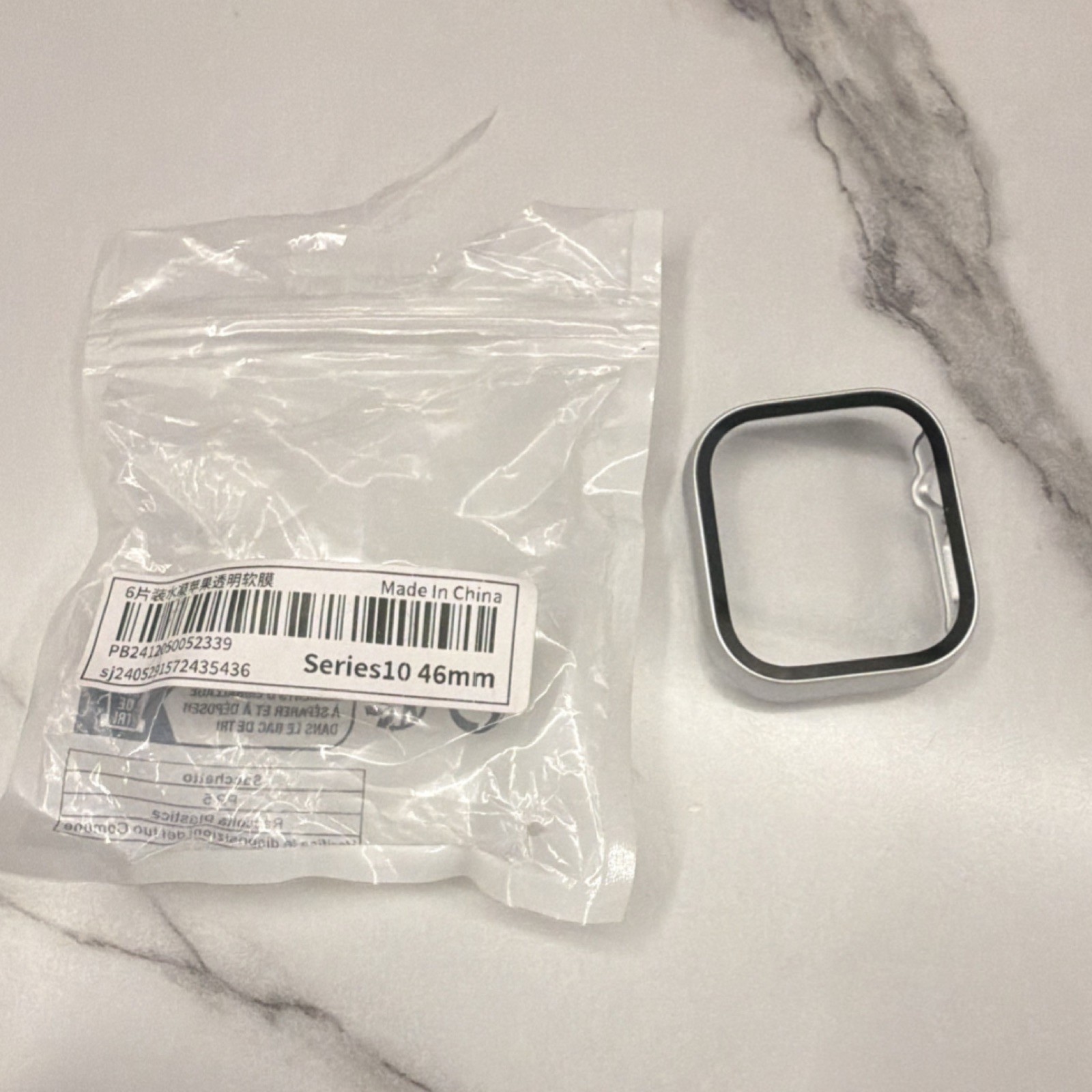 Series10 46mm Smart Watch Case Black Silver Universal Compatible