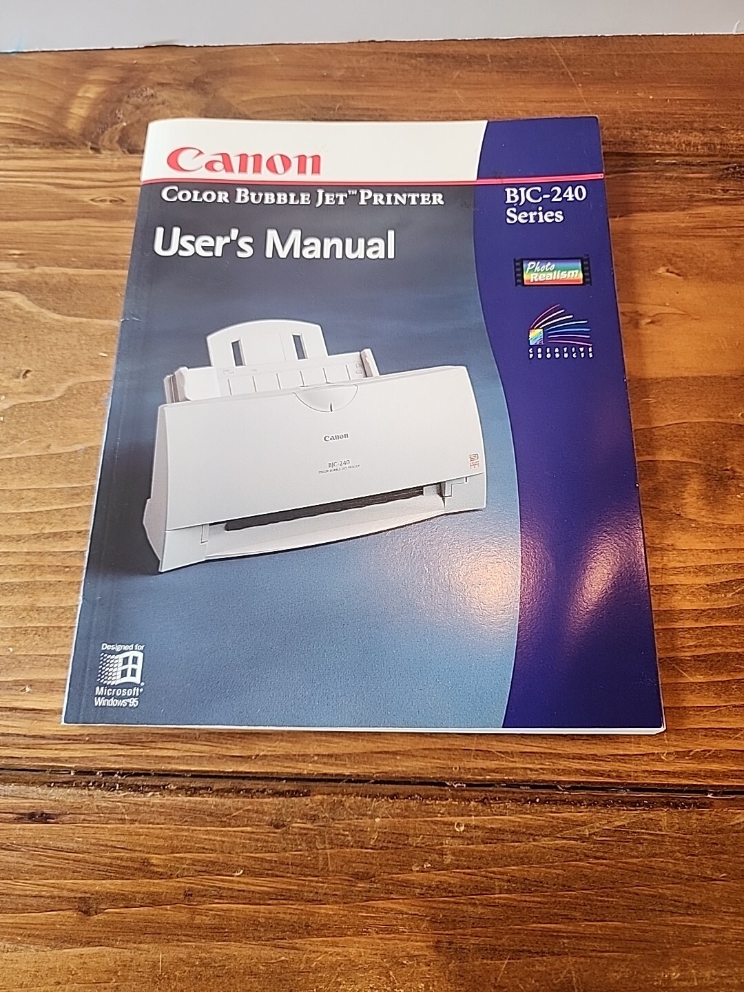 Canon Color Bubble Jet Printer User’s Manual BJC-240 Series Microsoft Windows