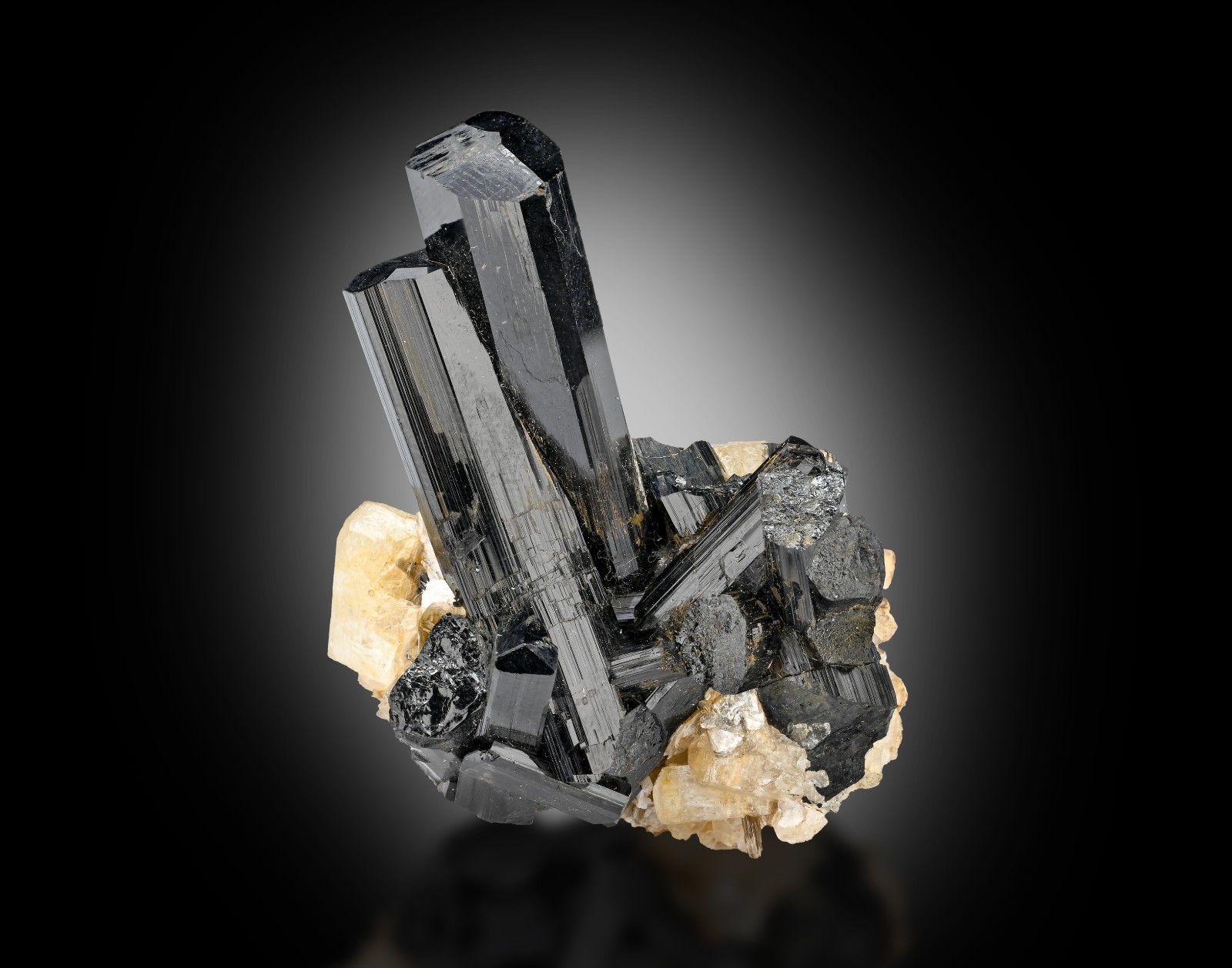 37g Schorl Black Tourmaline with Quartz & Muscovite Matrix Pakistan Specimen