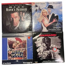 Lot Of 4 Laserdisc Heaven's Prisoners Memoirs Of An Invisible Man Railroaded...