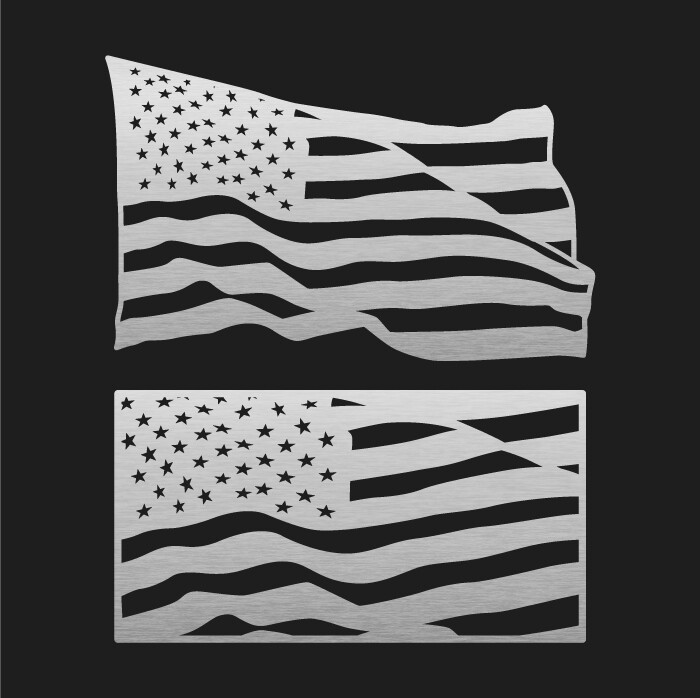 American Flag CNC Vector Design | DXF SVG Cut File | Plasma Laser Router