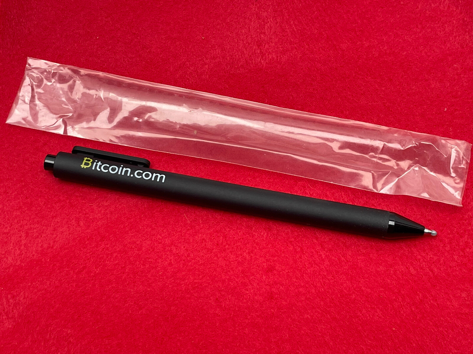 RARE EARLY BITCOIN PROMOTIONAL PEN FROM ROGER VER BITCOIN JESUS MEMORY DEALERS