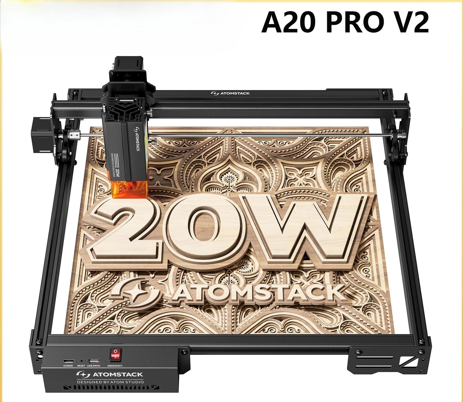 Atomstack A20 Pro V2 20W Laser Engraver Laser Cutter High Accuracy Laser