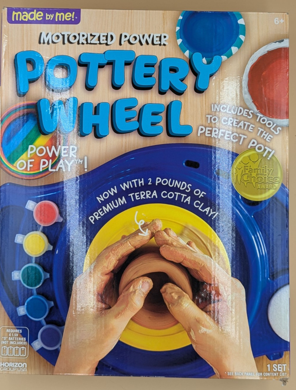 Made by Me Motorized Power Pottery Wheel Premium Terracotta Clay Tools