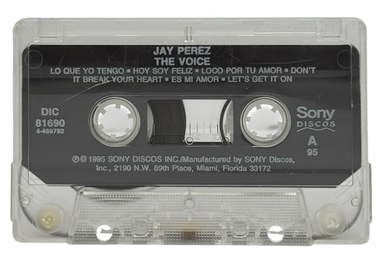 Vintage 1995 Jay Perez -"The Voice" - Latin Tejano Chicano Music Cassette Tape